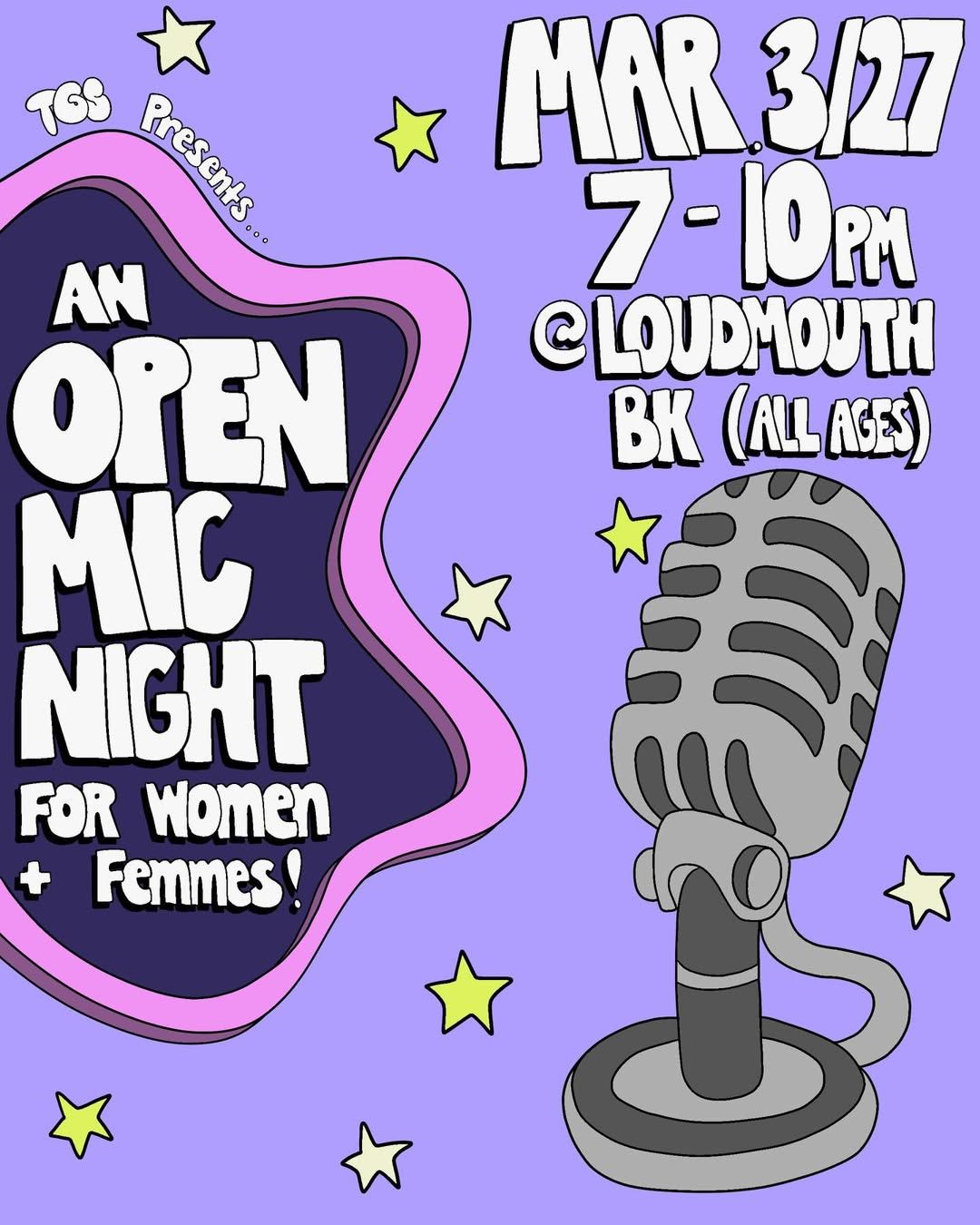 Open Mic for Women + Femmes